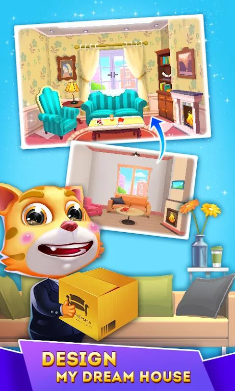 Cat Runner: Decorate Home स्क्रीनशॉट 3