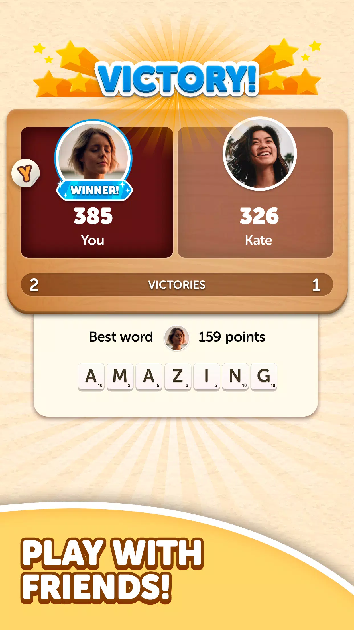 Word Yatzy - Fun Word Puzzler Captura de pantalla 1