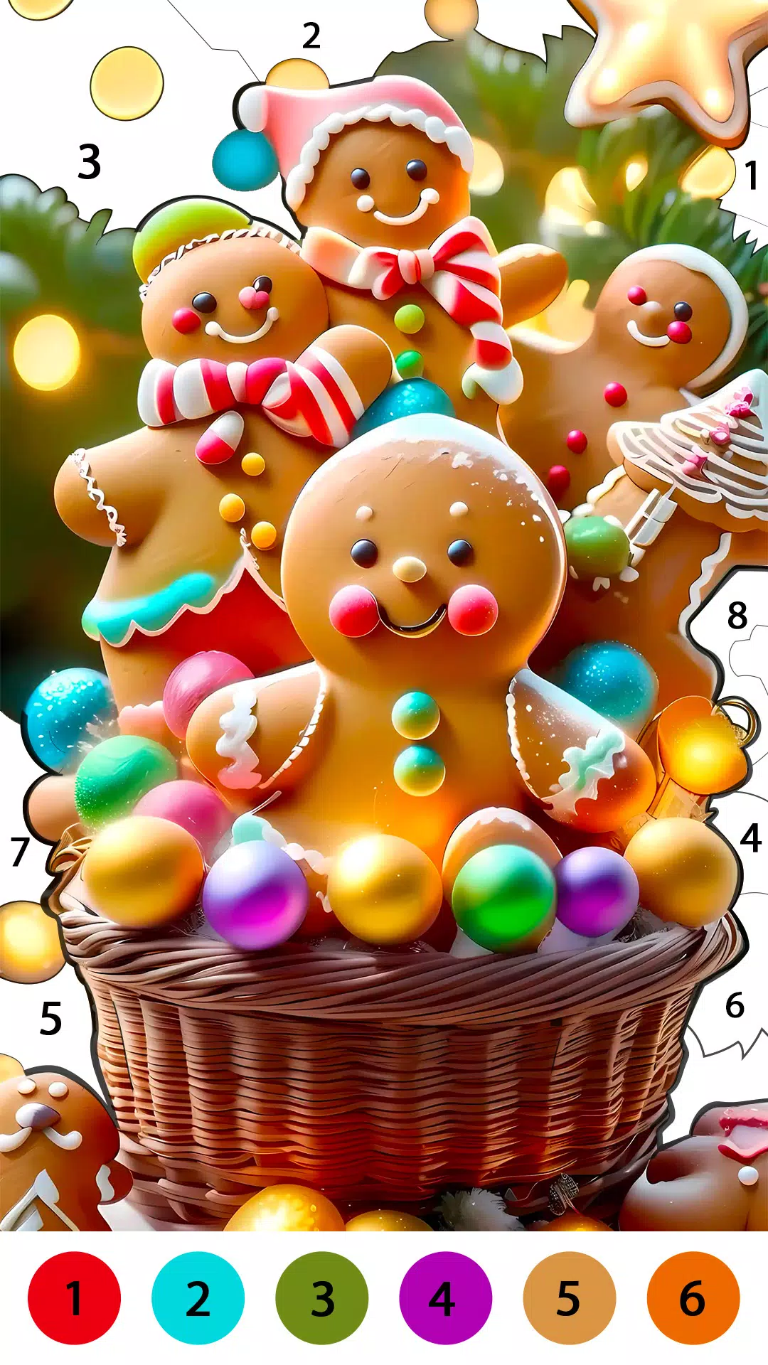 Christmas Cute Coloring Game Ảnh chụp màn hình 3