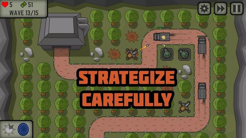 Tactical War: Tower Defense ภาพหน้าจอ 1