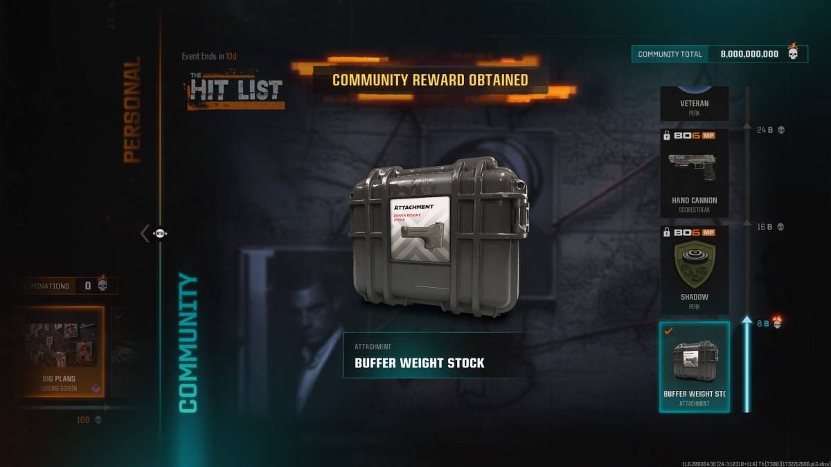 The Buffer WEight dalam Black Ops 6.