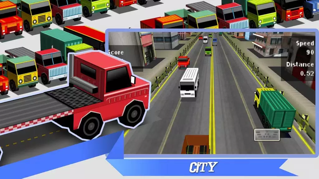 Truck Traffic Racing3D ภาพหน้าจอ 2