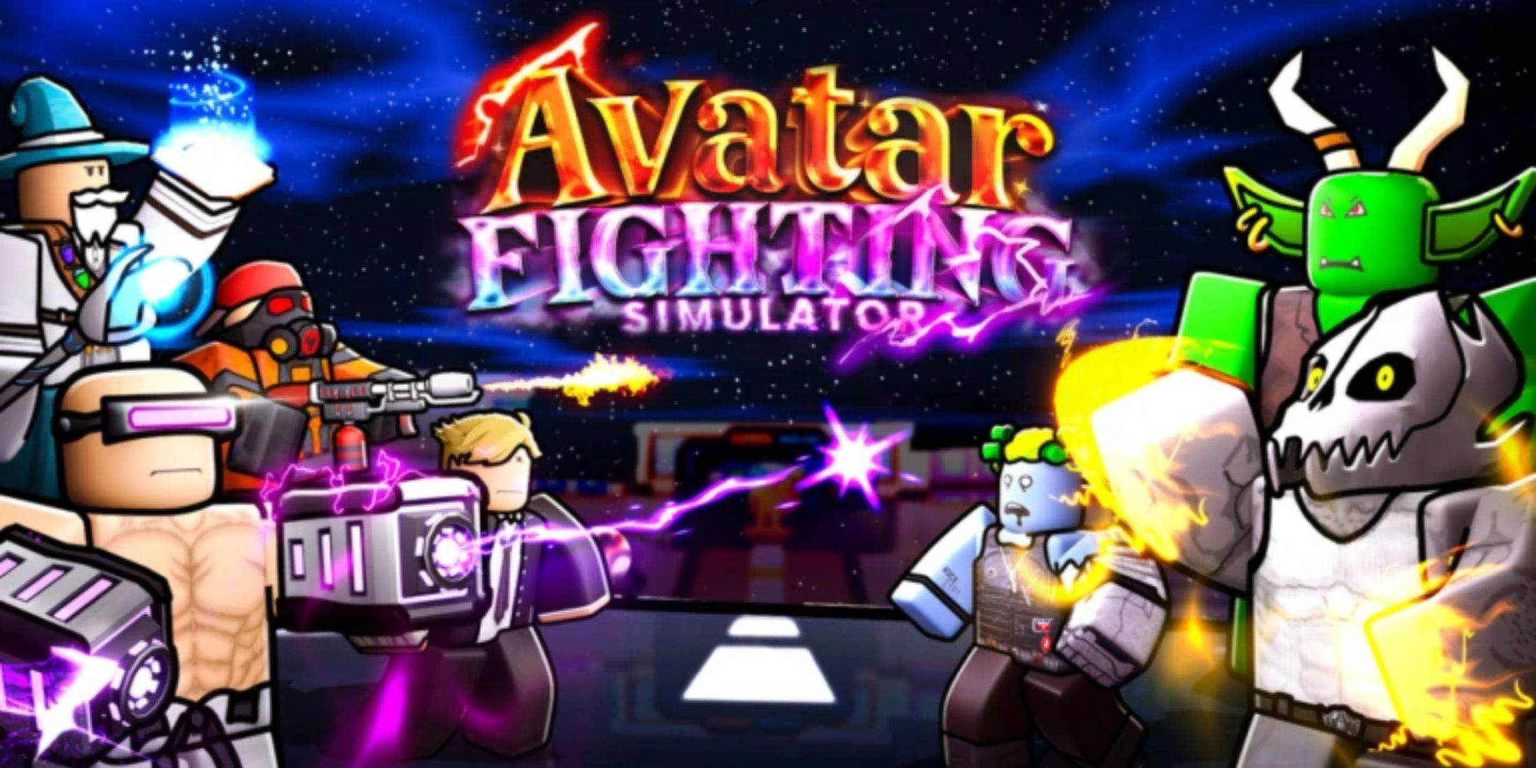 Avatar Fighting Simulator game interface with codes section