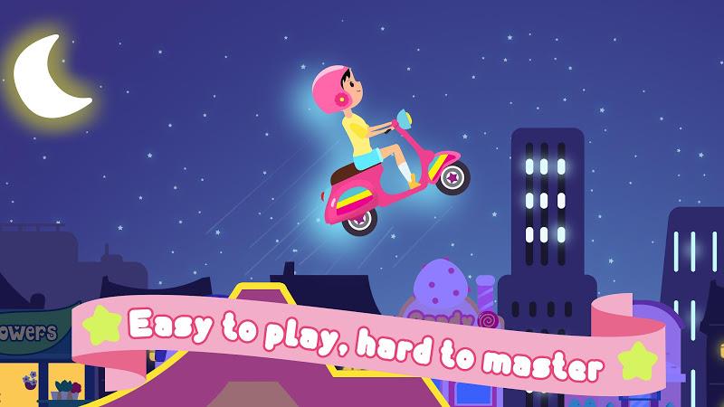 Girls run bike: Real racing Screenshot 2