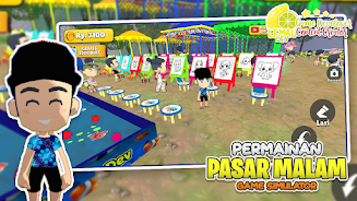 Simulator Game Pasar Malam 3D スクリーンショット 0