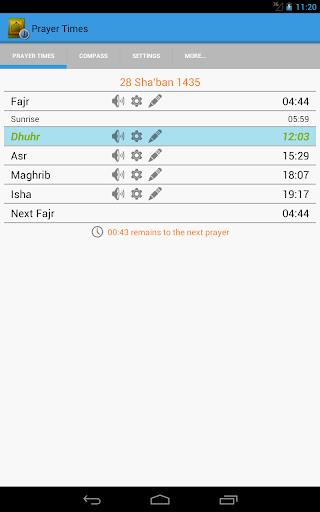 Prayer Times, Salat & Qibla Captura de pantalla 1