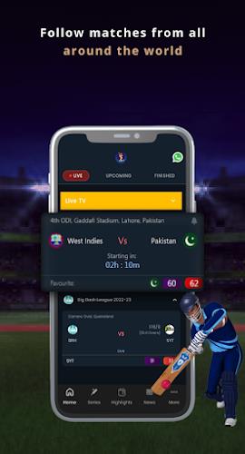 Max Cricket Live Line ဖန်သားပြင်ဓာတ်ပုံ 1