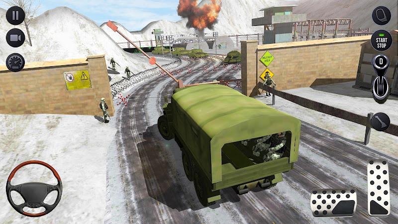 Army Delivery Truck Games 3D Schermafbeelding 3