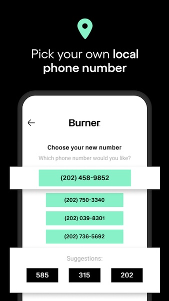 Burner: 2nd Phone Number Line Capture d'écran 2