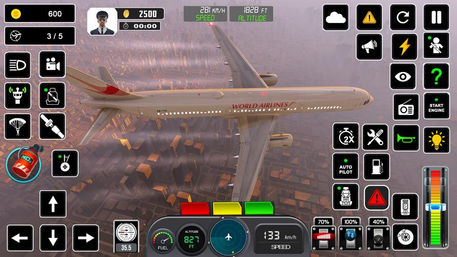 Pilot Flight Simulator Games 스크린샷 1