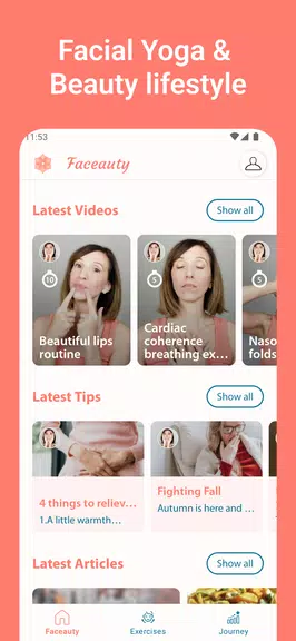 Face Yoga Exercise - Faceauty Screenshot 0