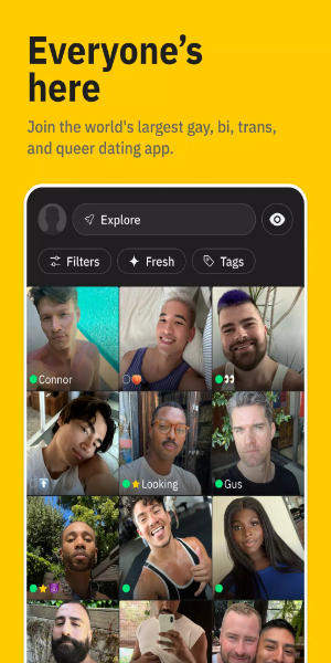 Grindr - social gay et le chat Capture d'écran 0