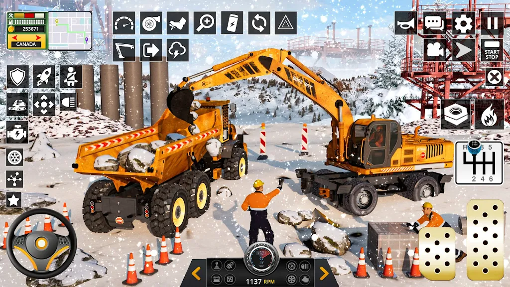 Snow Heavy Construction Game ภาพหน้าจอ 1