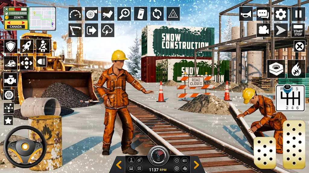 Snow Heavy Construction Game ภาพหน้าจอ 3