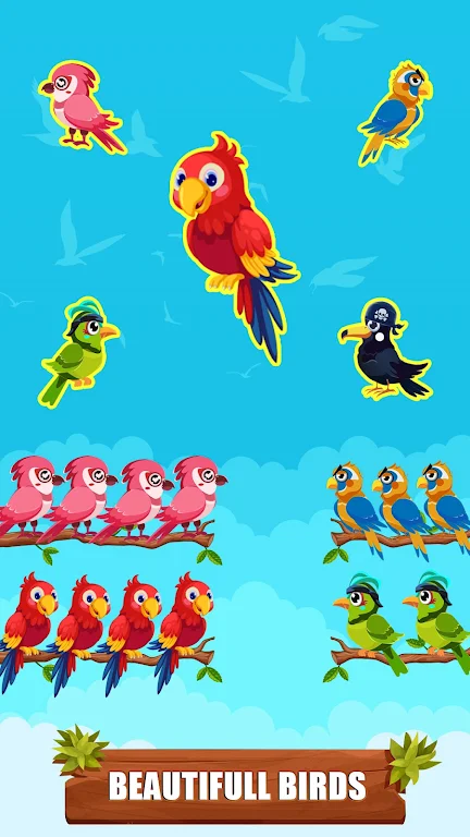 Bird Sort Color - Puzzle Games スクリーンショット 1