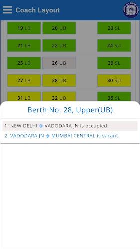 Rail Reservation Chart & PNR Screenshot 3