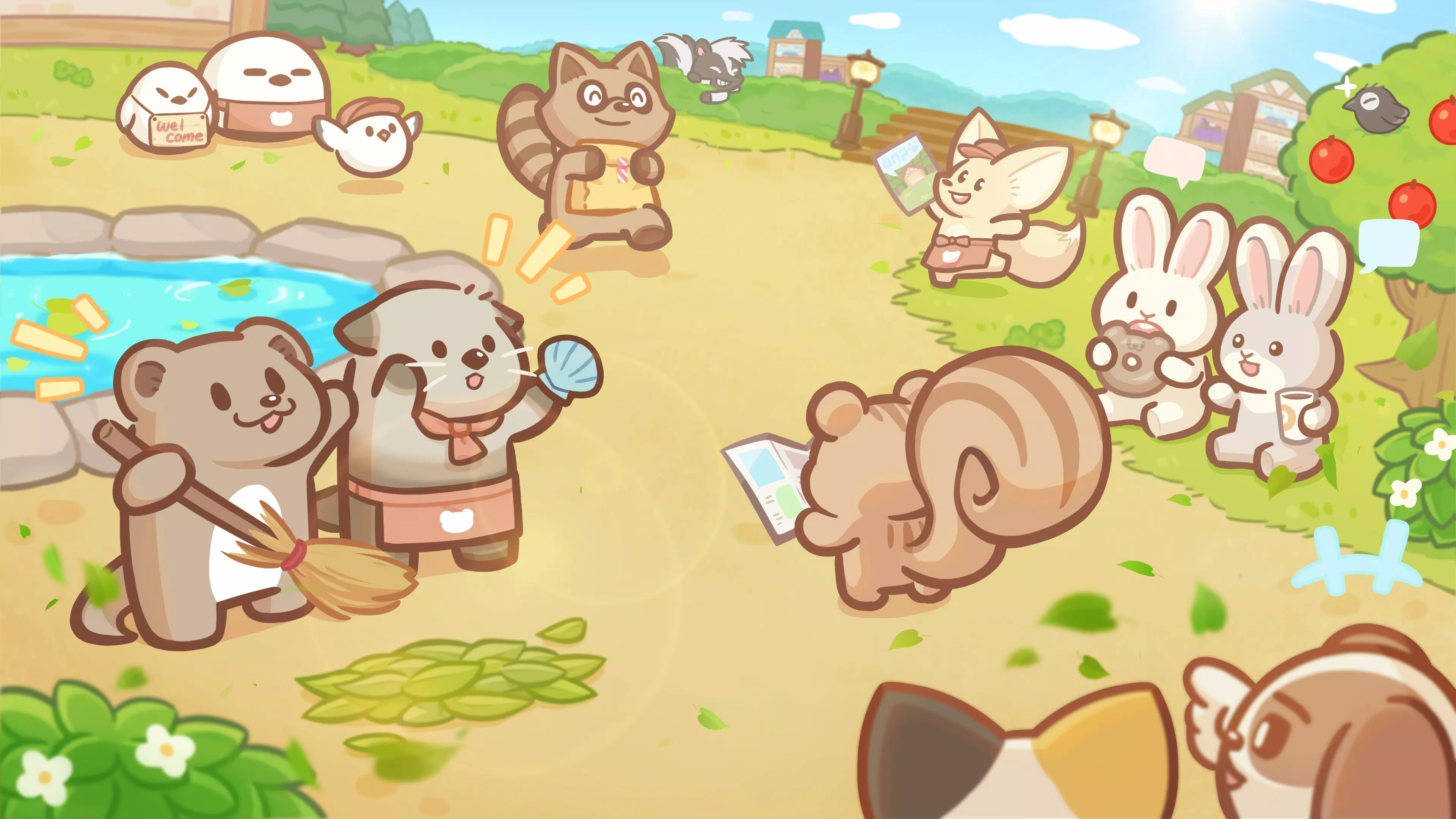 Welcome! Otter Town: cute game应用截图第0张