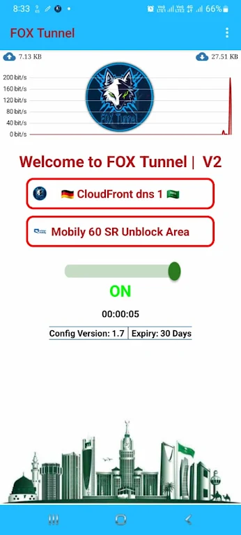 Fox Tunnel - Secure Fast VPN Скриншот 1