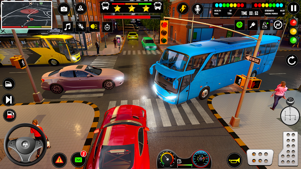 US Bus Simulator 3d Games 2024 Скриншот 1