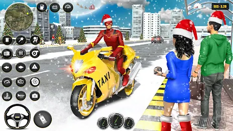 Superhero Bike Taxi Bike Games Tangkapan skrin 0