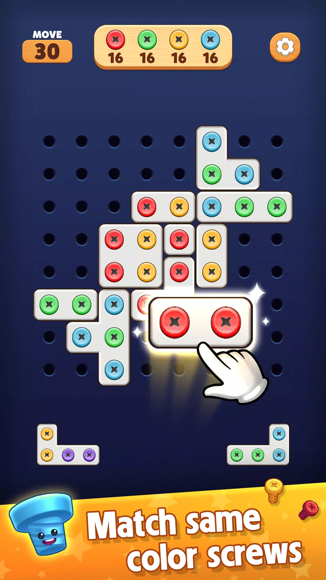 Screw Blast: Match The Bolts Ekran Görüntüsü 0