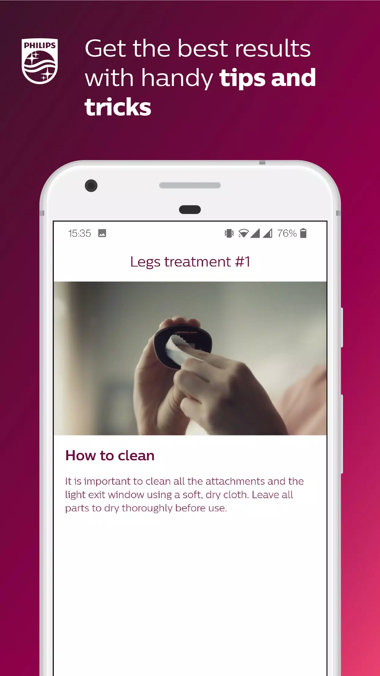 Philips Lumea IPL Screenshot 2