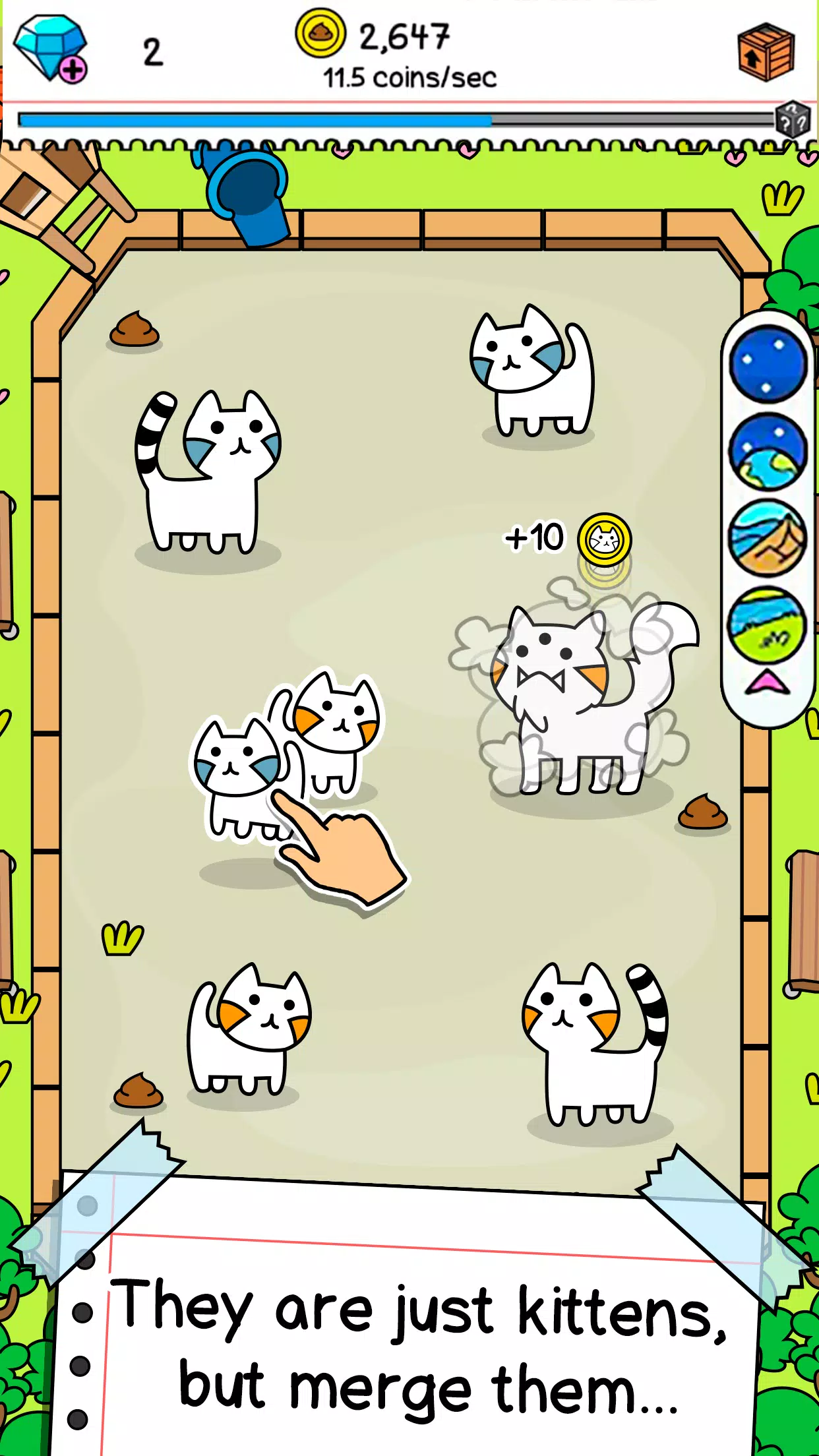 Cat Evolution: Merge Animals 스크린샷 0