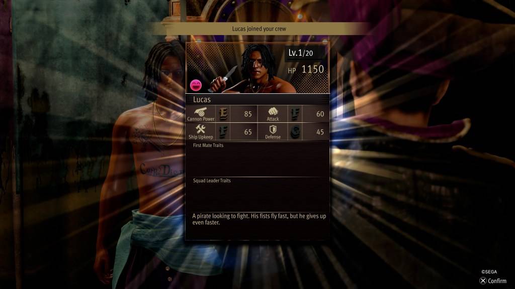 Lucas sa Tulad ng isang Dragon: Pirate Yakuza sa Hawaii