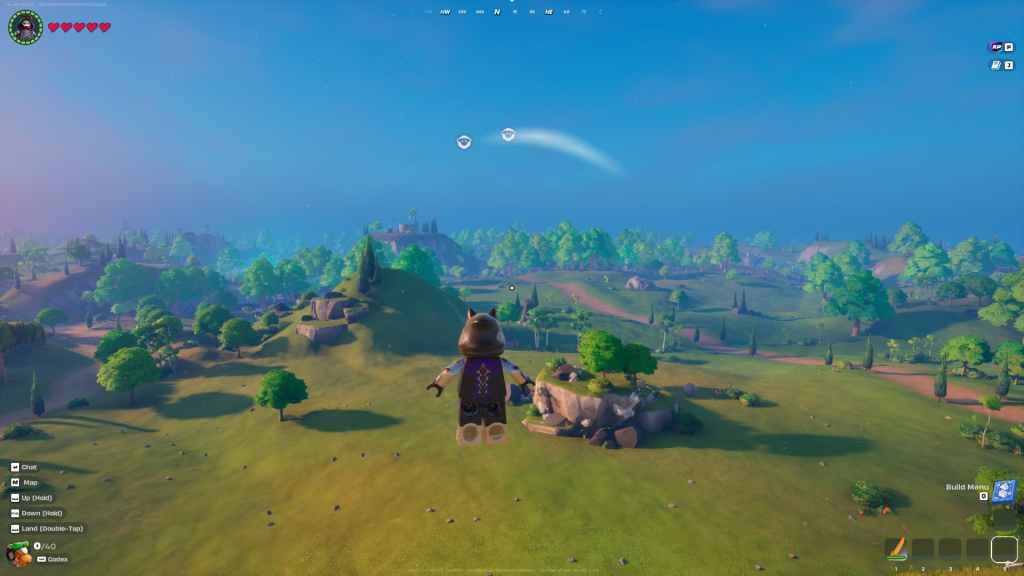 Chế độ xem trên không của Lego Fortnite World