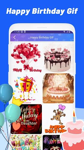 Happy Birthday - Rose GIF Capture d'écran 1