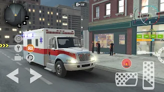 Ambulance Game Car Driving Sim स्क्रीनशॉट 2