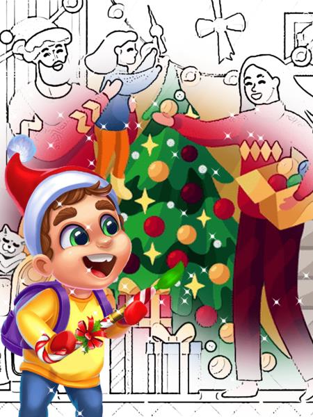 Christmas Coloring Pages Скриншот 0