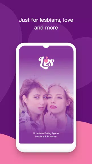 Les: Lesbian Dating & Chat App Zrzut ekranu 0