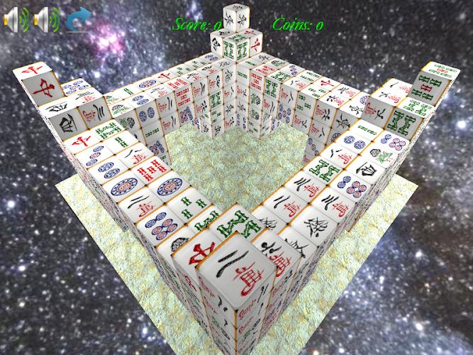 Mahjong 3D Cube Solitaire Captura de tela 3