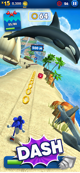 Sonic Dash - Endless Running Mod Screenshot 1