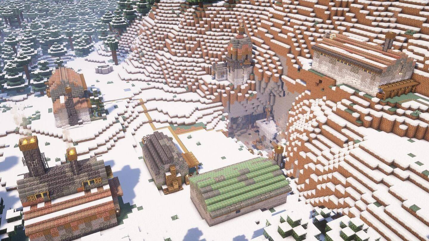 Seme di bioma di neve di Minecraft