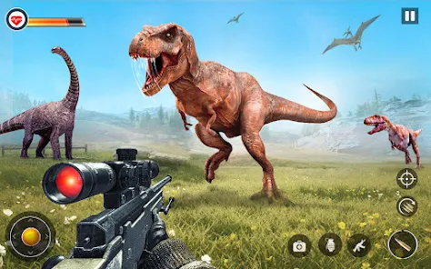 Dino Hunter Sniper 3d: Dinosaur Free FPS Shooting应用截图第1张