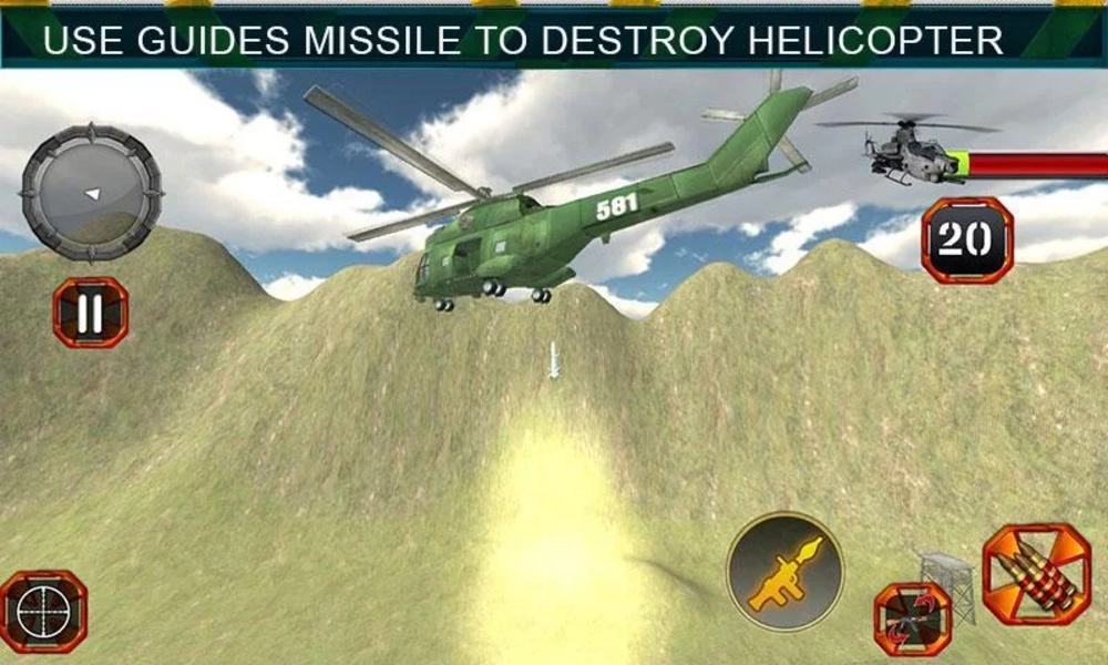 Sniper Shooting Heli Action Screenshot 1