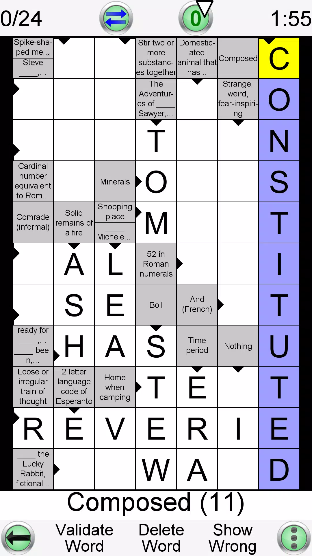 Arrow Crossword Screenshot 0