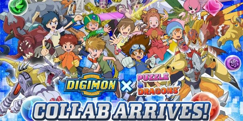 Puzzle＆Dragons引入了Digimon Adventure的新內容，帶來了獨家地牢