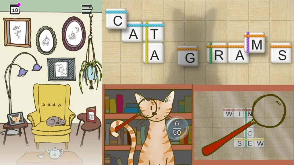 Catagrams - это словесная игра, полная очаровательных кошек, теперь на Android