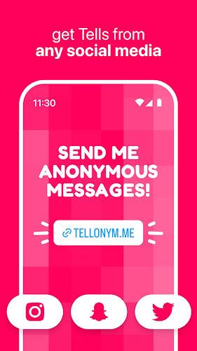 Tellonym: Perguntas anônimas Captura de tela 1