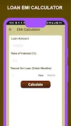 Loangrow - EMI Loan Calculator स्क्रीनशॉट 1