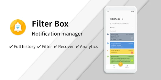 FilterBox Notification Manager Captura de pantalla 0