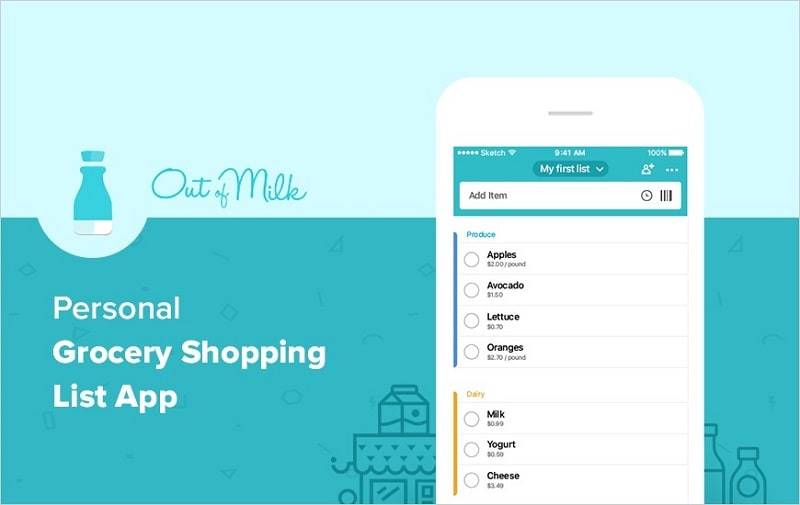 Grocery List App - Out of Milk應用截圖第0張