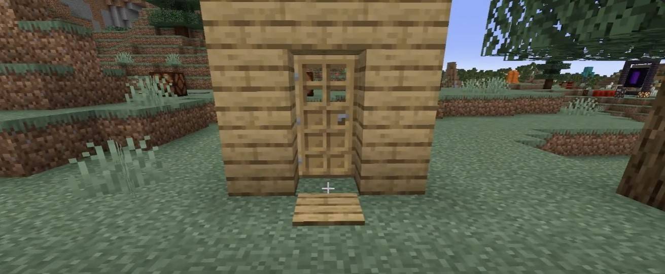 Pintu automatik di minecraft