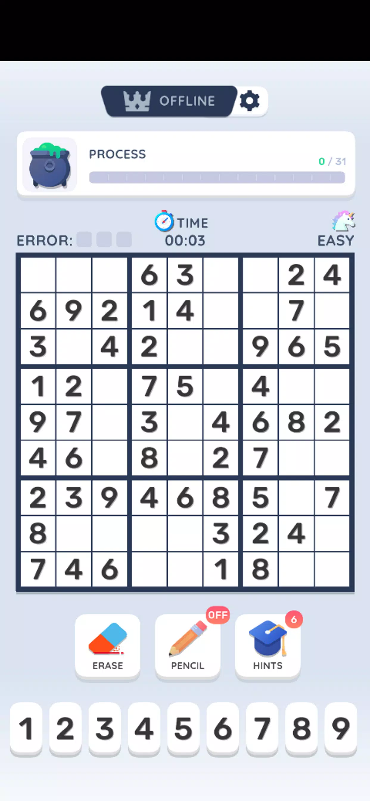 Sudoku Online स्क्रीनशॉट 1