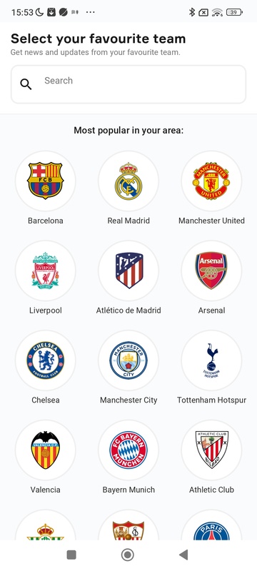 OneFootball Resultados en vivo Captura de pantalla 0