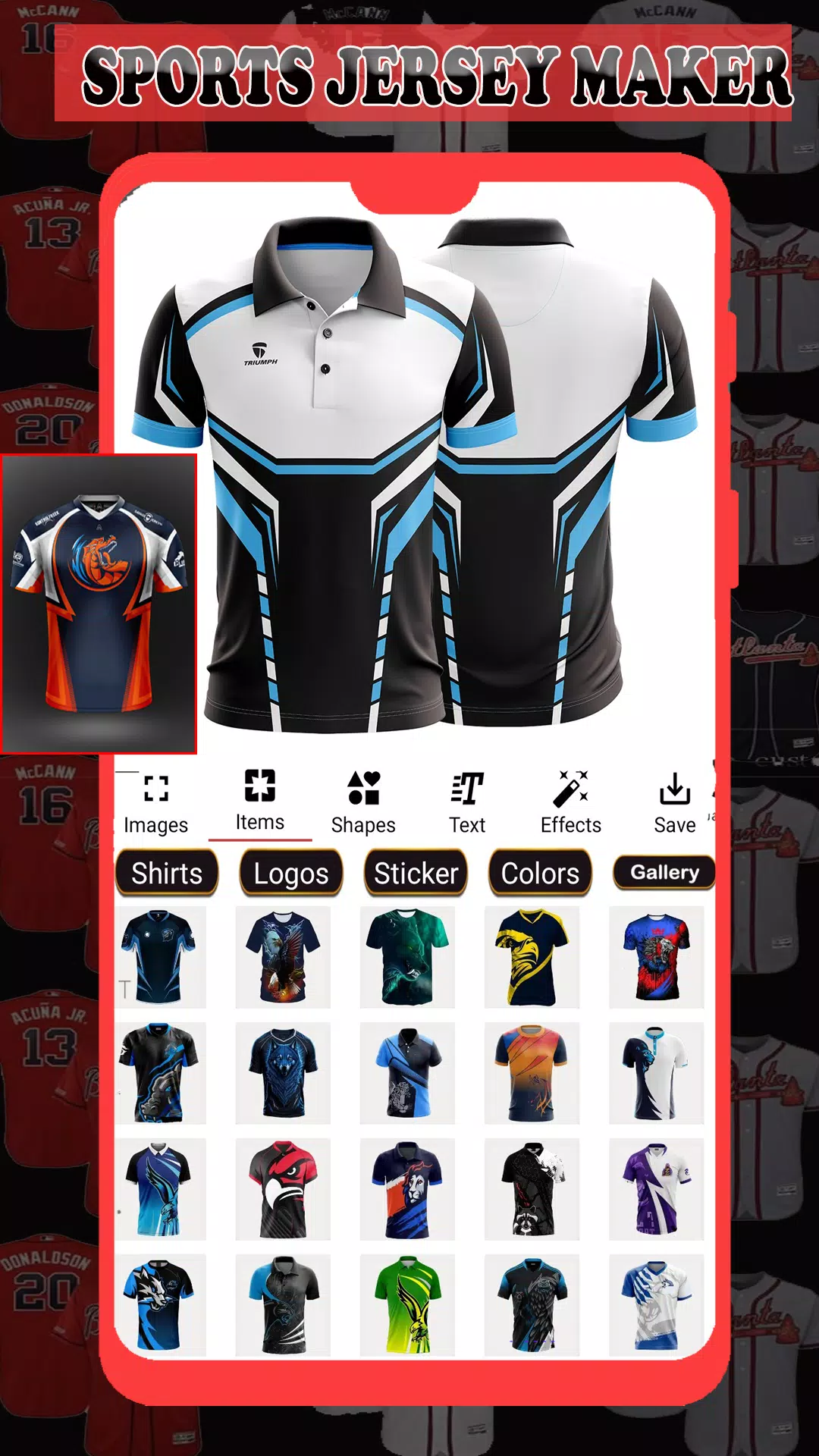 Sports Jersey Maker Screenshot 1