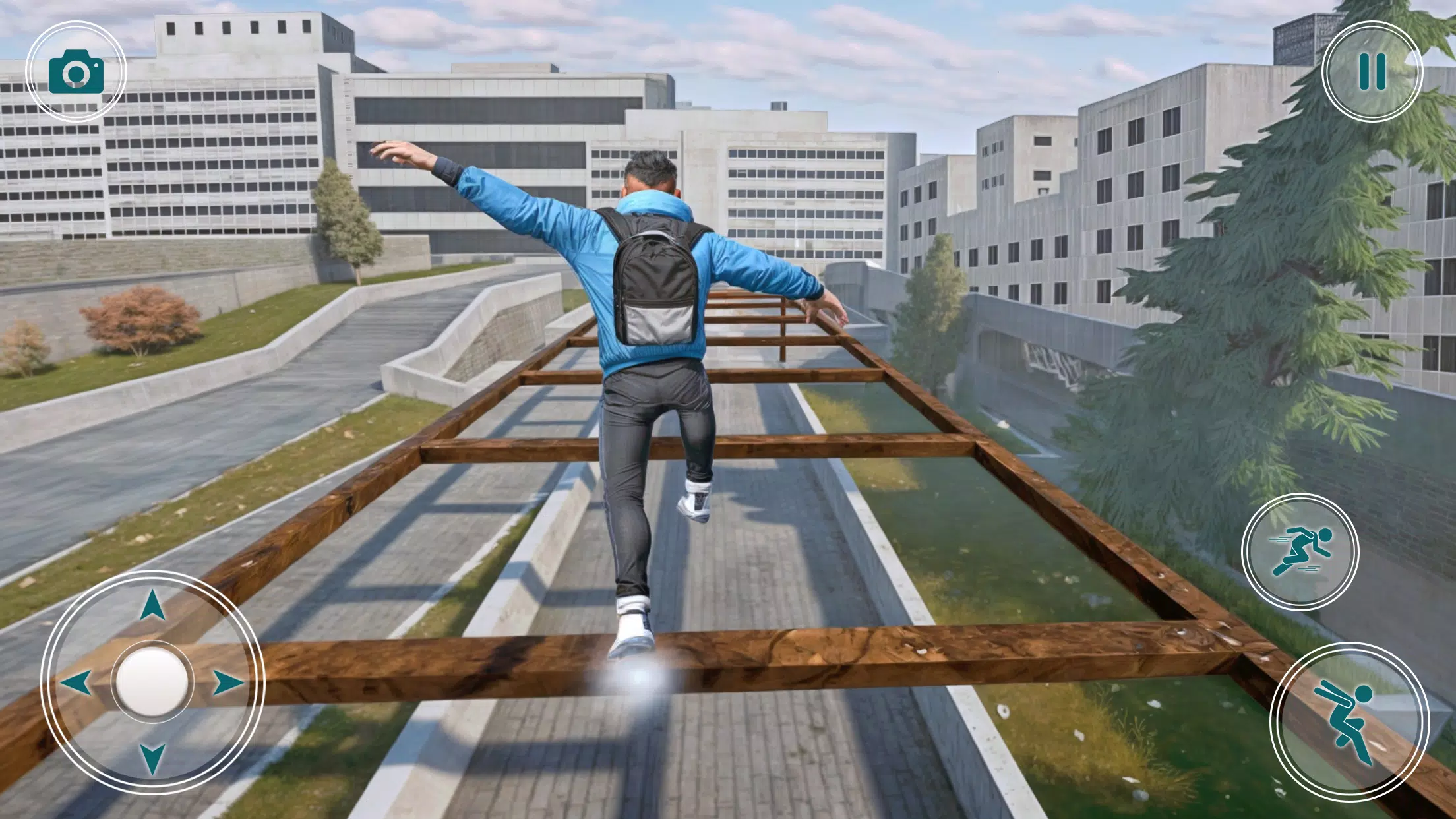 Going Up Parkour Rooftop Games Screenshot 0